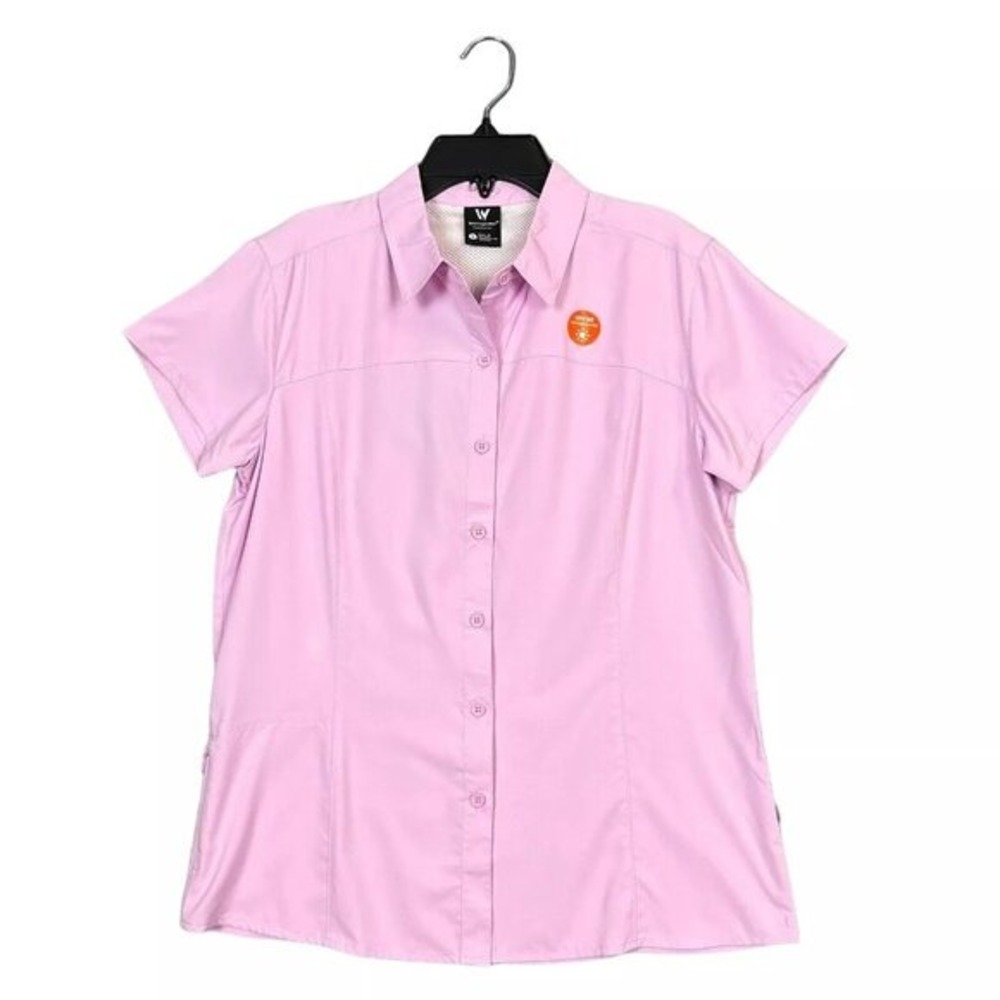 White Sierra Women's Shirt Size M Lavender UPF 30 Soft Moisture Wicking Fabric